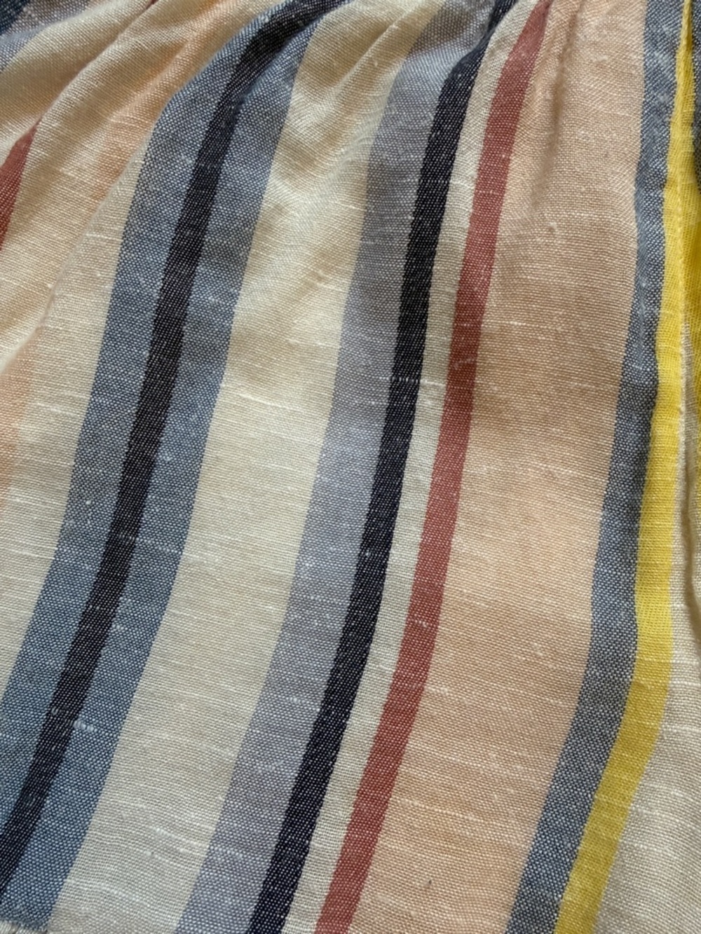 Francesca’s Sz M Striped Ruffle Hem Women’s Shorts - Multicolor - Picture 2 of 11